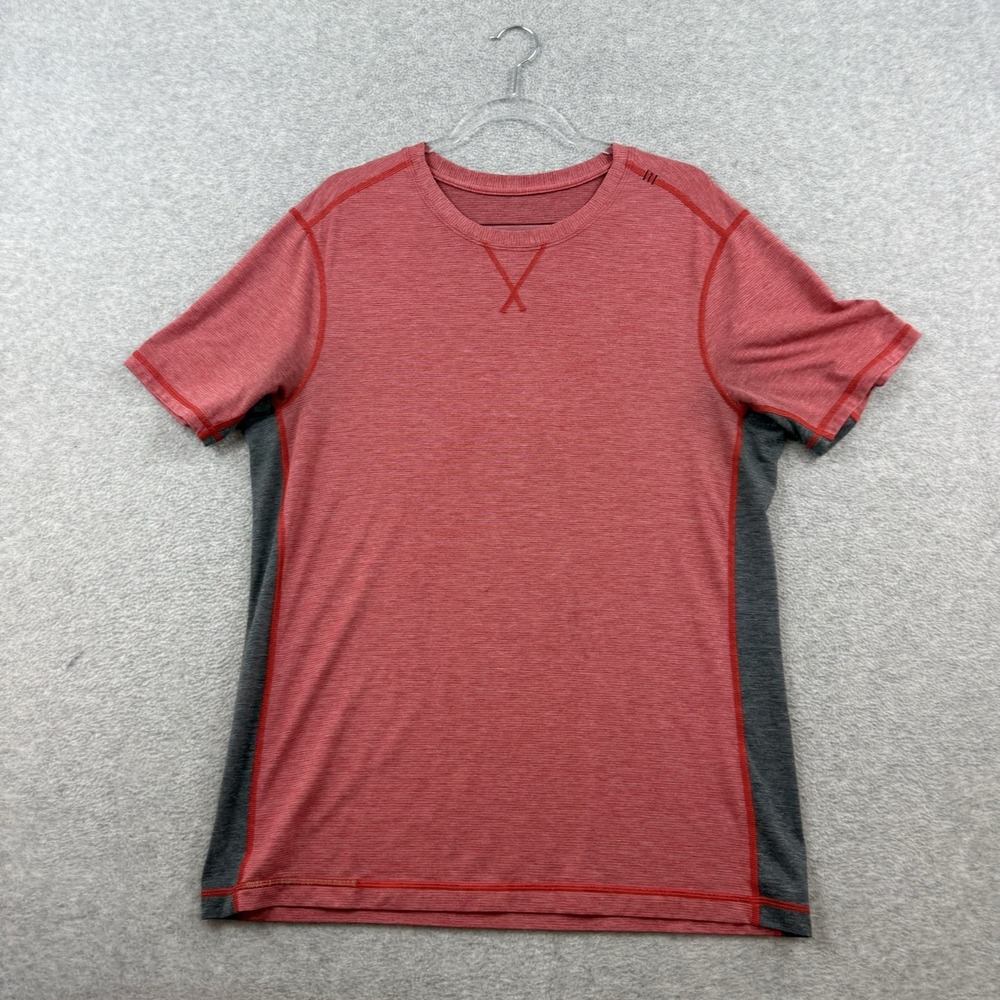 Lululemon T.H.E. Crew Short Sleeve Shirt Size XL Lulu Red Heather Activewearβ